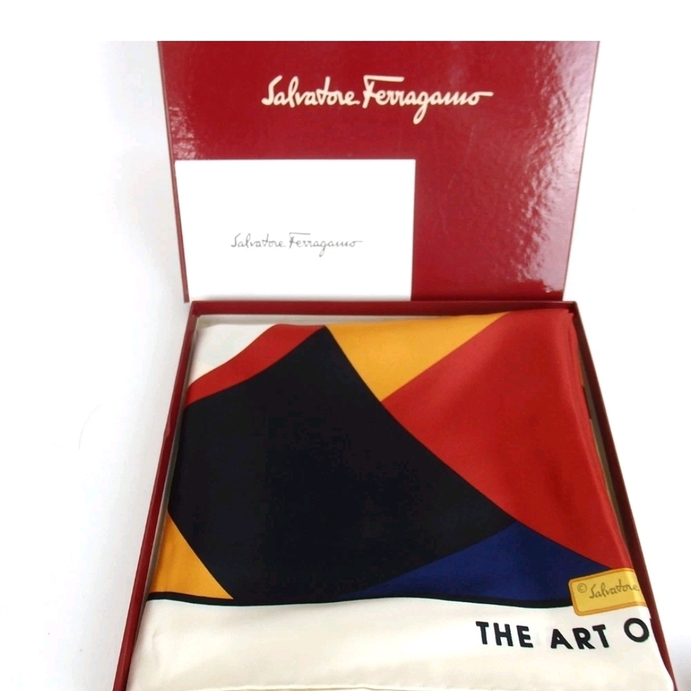 Salvatore Ferragamo Multicolor Silk Scarf